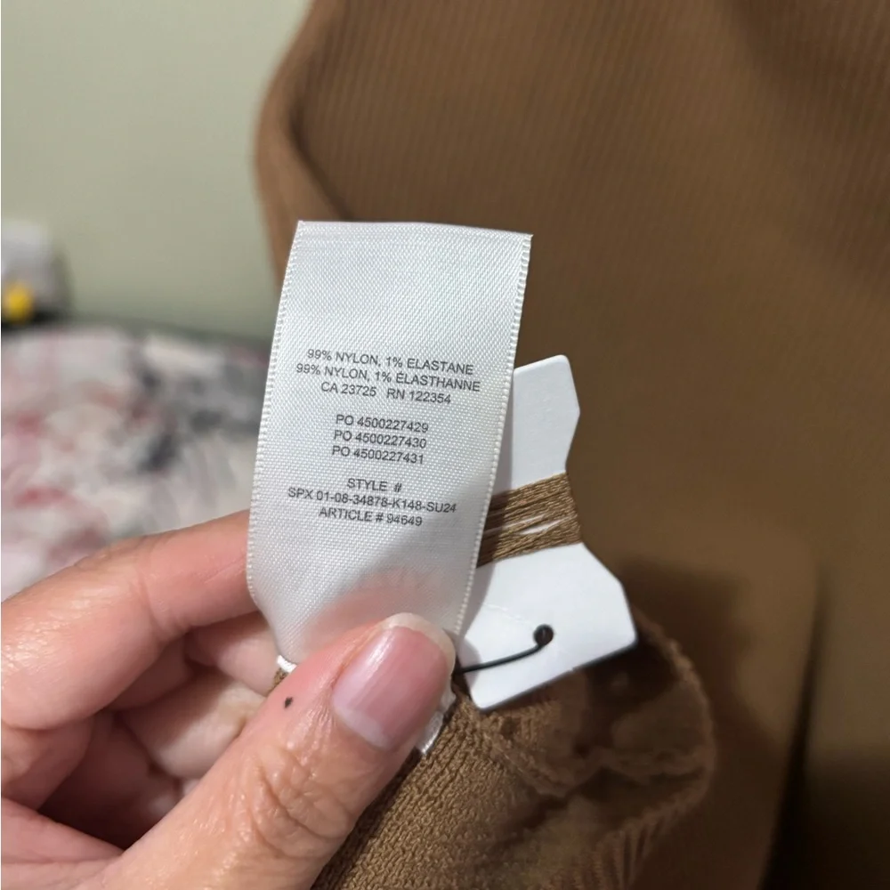 Babaton $110 Sculpt Knit Criss Cross Dress Medium - Picture 9 of 9